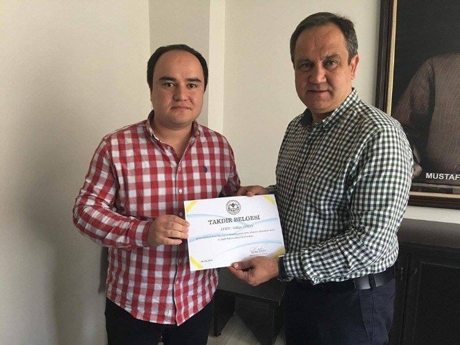 Giresun Belediyesi’nden Başarılı Personele Takdir Belgesi