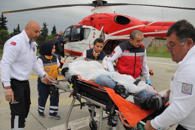 Kendini Vuran Lise Öğrencisi Kız Helikopter İle Hastaneye Kaldırıldı