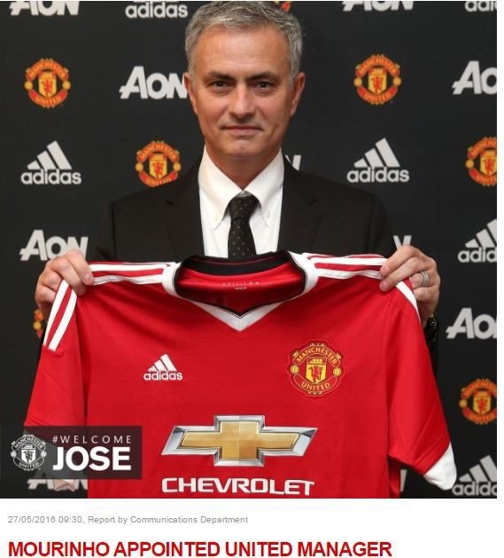 Manchester Unıted, Mourinho’yu Resmen Açıkladı