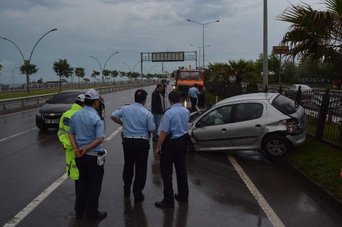 Trabzon’da Yağışlı Hava Kazaya Neden Oldu: 3 Yaralı
