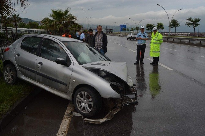 Trabzon’da Yağışlı Hava Kazaya Neden Oldu: 3 Yaralı