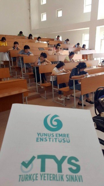 Ahmet Yesevi Üniversitesinde Türkçe Yeterlik Sınavı Heyecanı