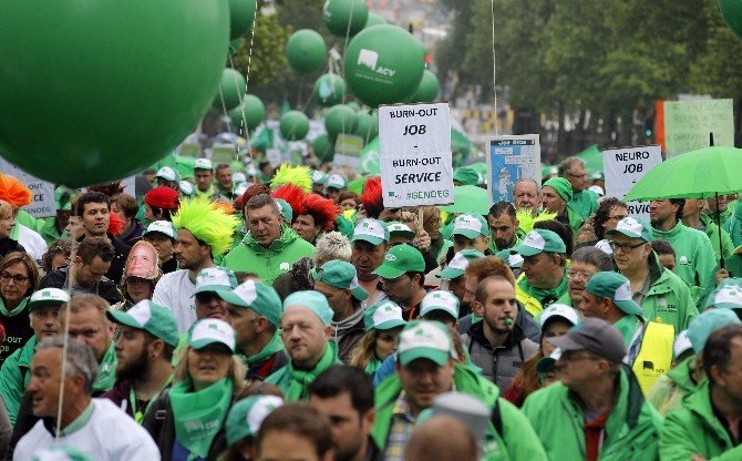 Belçika’da Memurlar Grevde