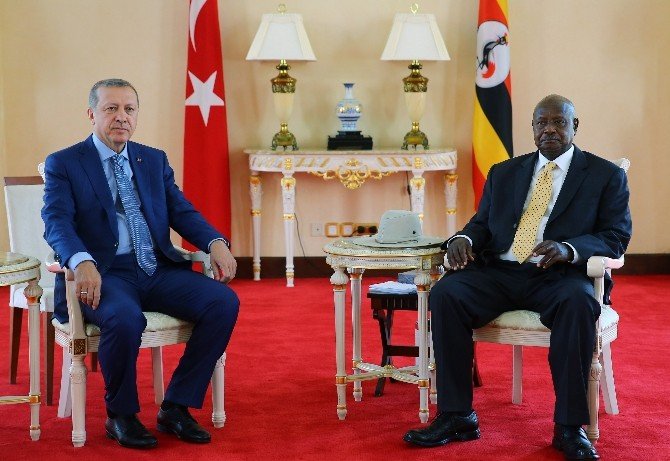 Cumhurbaşkanı Erdoğan, Ugandalı Mevkidaşı Musevei İle Görüştü