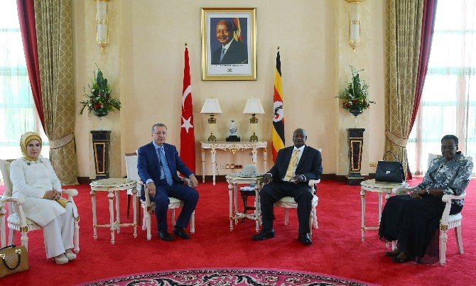 Cumhurbaşkanı Erdoğan, Ugandalı Mevkidaşı Musevei İle Görüştü