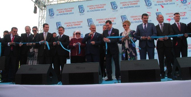 Başbakan Yıldırım Osmanlı Halk Pazarını Açtı