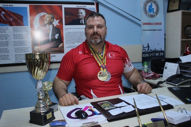 Çanakkaleli Engelli Sporcu Avrupa Şampiyonu