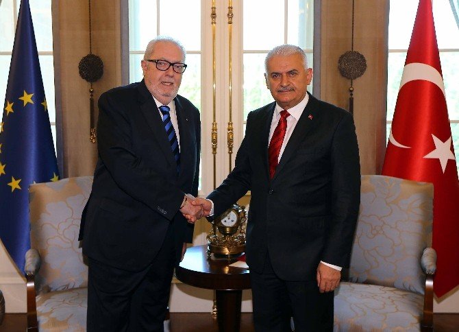 Başbakan Yıldırım, Avrupa Konseyi Parlamenter Meclisi Başkanı Agramunt’u Kabul Etti