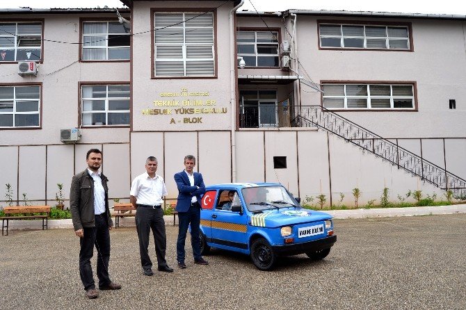 Giresun’da Öğrencilerden Yerli Elektrikli Otomobil; 