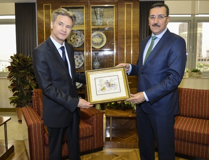 Gümrük Ve Ticaret Bakanı Tüfenkci, Romanya Büyükelçisi Onofrei’yi Kabul Etti