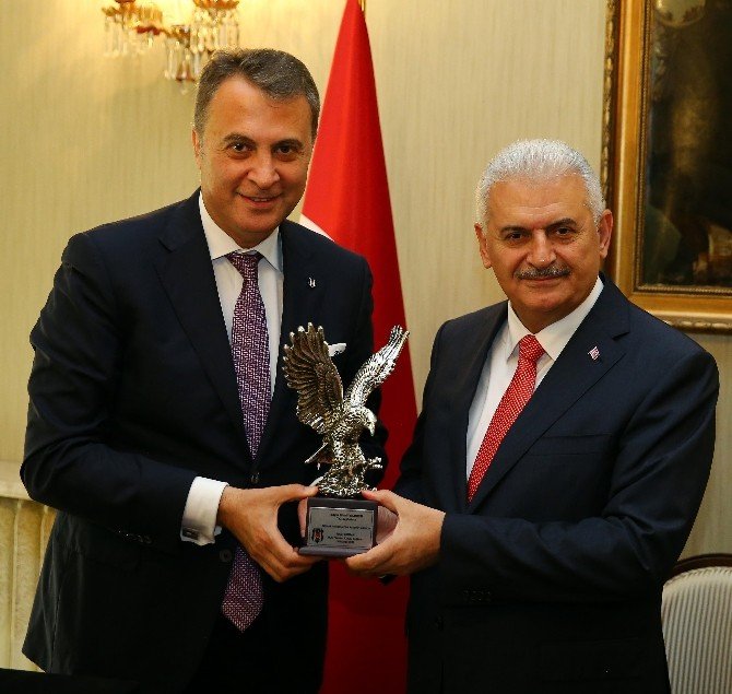 Başbakan Binali Yıldırım, Fikret Orman’ı Kabul Etti