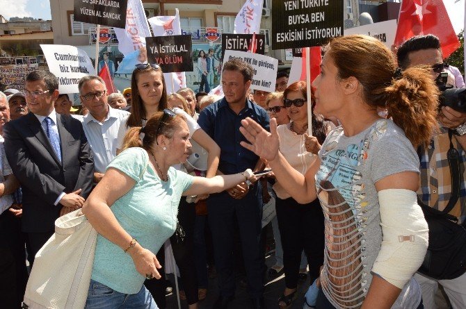Bayan Esnaftan Chp’lilere “Daha Saygılı Miting Yapın” Tepkisi