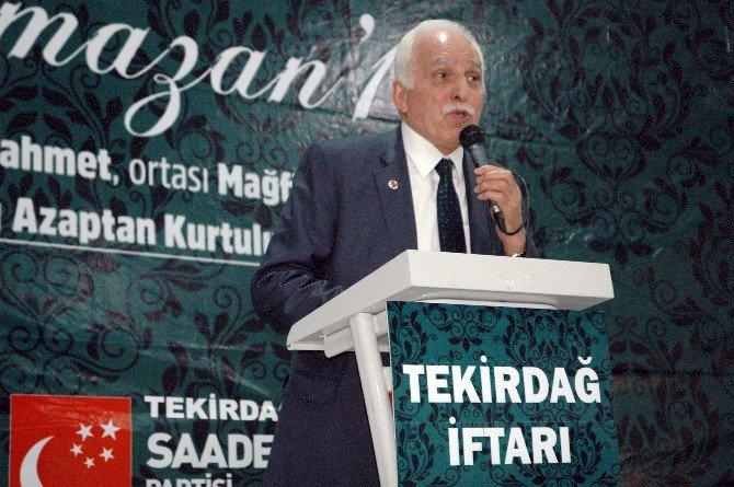 Sp Genel Başkanı Mustafa Kamalak Çorlu`da