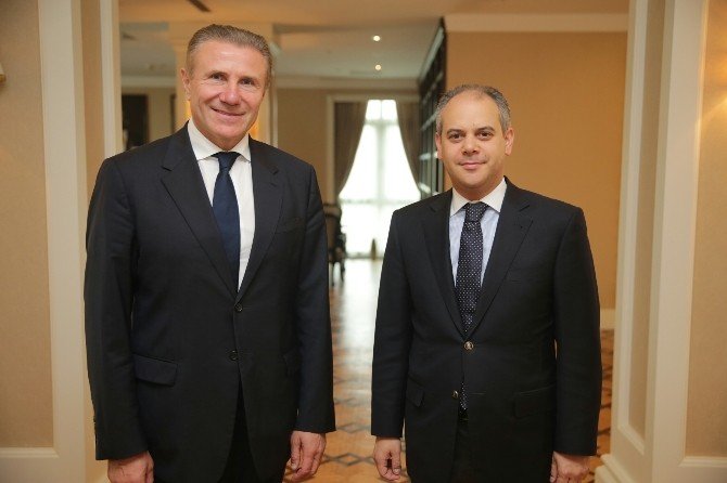 Bakan Kılıç, Ukrayna Milli Olimpiyat Komitesi Başkanı Sergey Bubka’yı Kabul Etti
