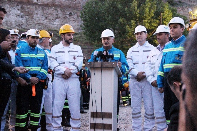 Başbakan Yıldırım İftarını Yerin 400 Metre Altında Yaptı