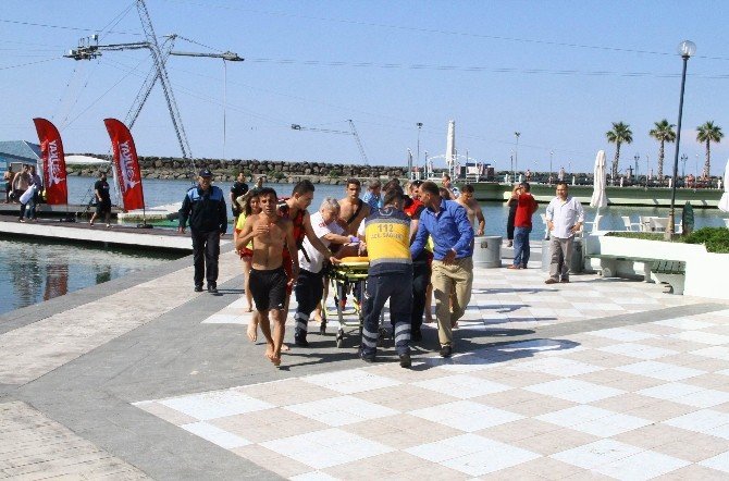 Samsun’da Vurgun Yiyen Cankurtaranı Arkadaşları Kurtardı