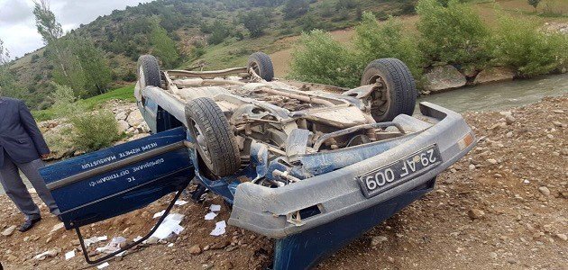 Gümüşhane’de Görevden Dönen Resmi Araç Kaza Yaptı: 2 Yaralı