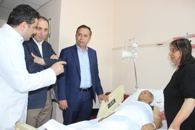 Milletvekili Ceylan’dan, Hastane Ziyareti