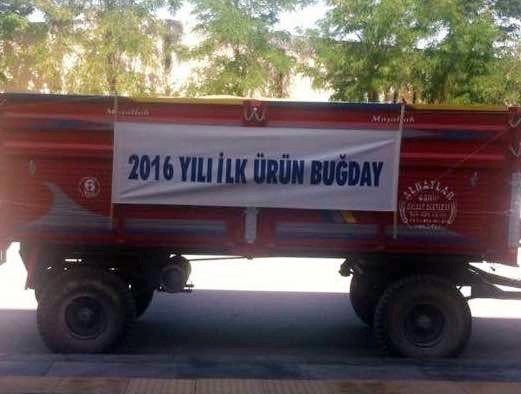 Polatlı’da Yılın İlk Mahsul Buğdayı Satıldı