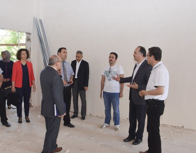 Rektör Dalgın, Yüksekokul İnşaatını İnceledi
