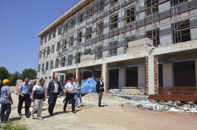 Rektör Dalgın, Yüksekokul İnşaatını İnceledi