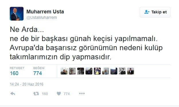 Muharrem Usta, Arda Turan Üzerinden Süper Lig’i Eleştirdi