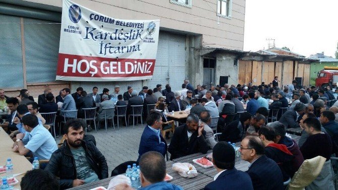 Çorum Belediyesi’nden Hamur’da Kardeşlik İftarı