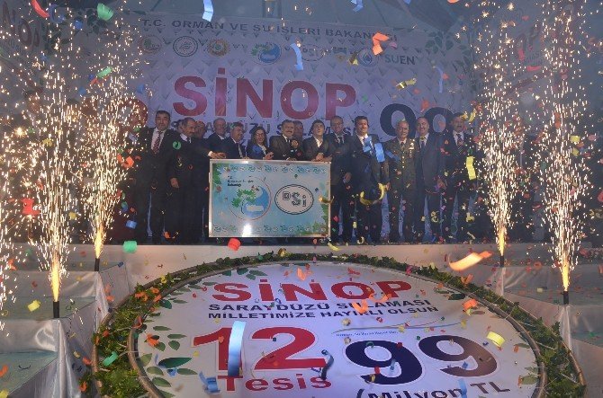 Bakan Eroğlu Sinop’ta 12 Tesisin Açılışını Yaptı