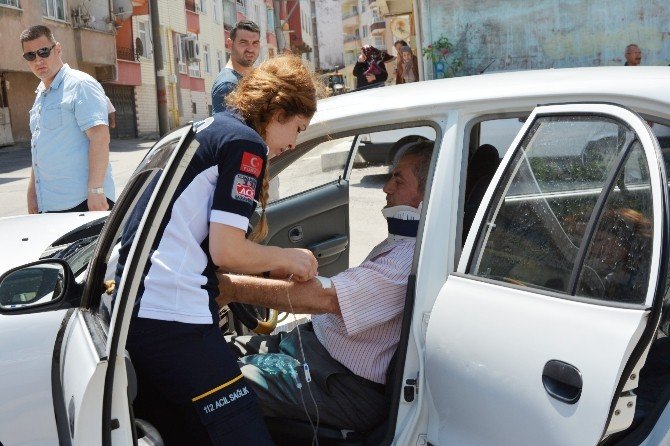 Ambulans İle Otomobil Çarpıştı: 1 Yaralı