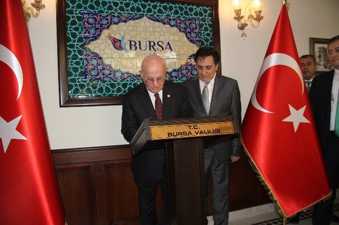 Tbmm Başkanı’ndan Bursa Valisine Ziyaret