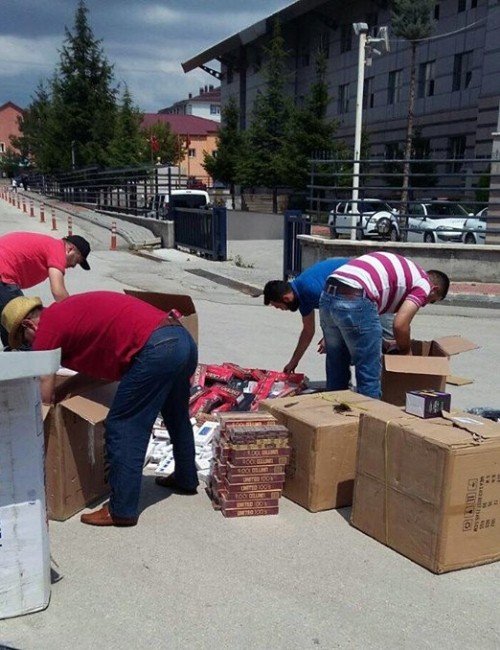 Bolu Polisi 15 Bin Adet Kaçak Sigara Ele Geçirdi