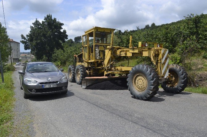 Alaplı’da Köy Yollarına Asfalt Çalışması