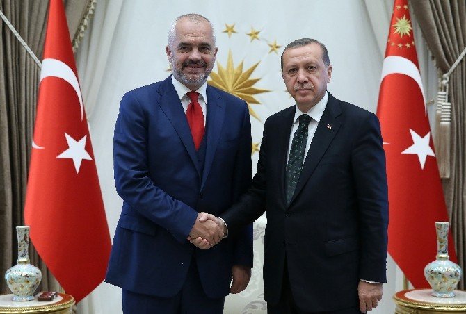 Cumhurbaşkanı Erdoğan, Arnavutluk Başbakanı Rama’yı Kabul Etti
