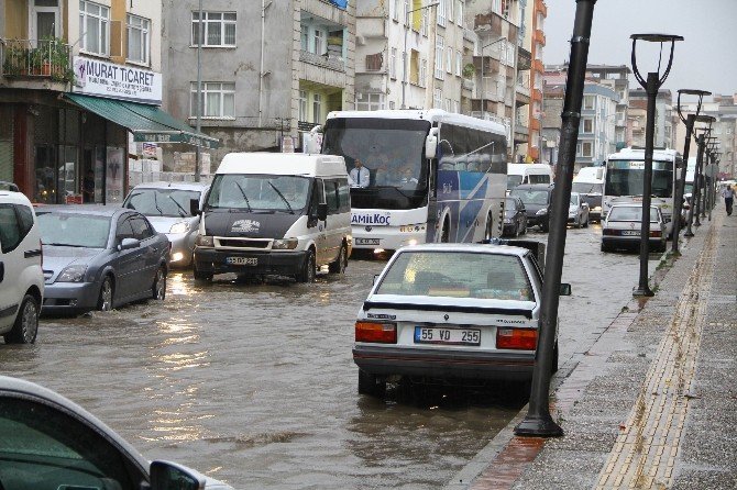 Samsun’da Sağanak Yağış