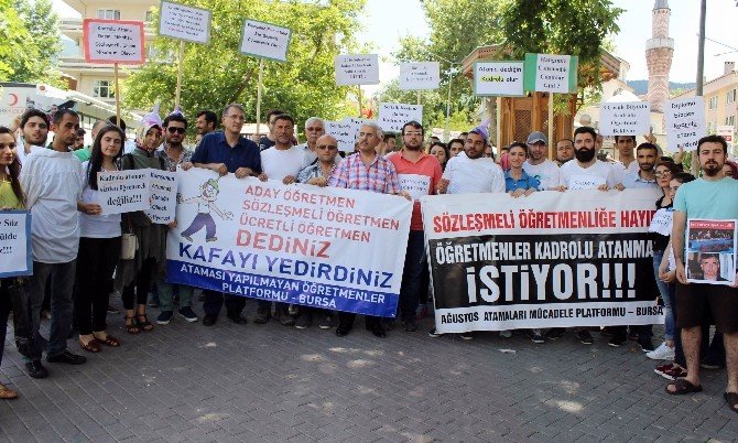 Bursa’da Atanamayan Öğretmenler ’Delirdi’