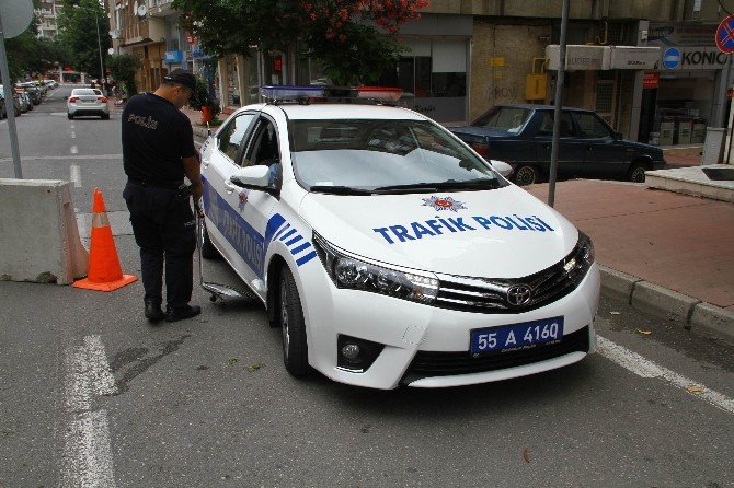 Samsun Emniyeti Beton Bariyerli Önlem Aldı