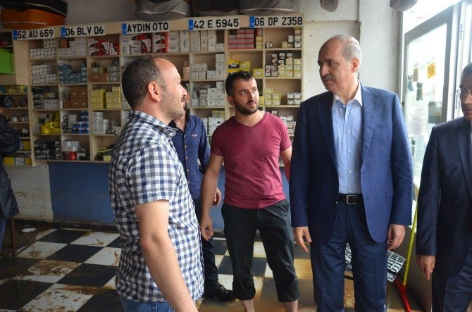 Başbakan Yardımcıları Selzedeleri Ziyaret Ettiler