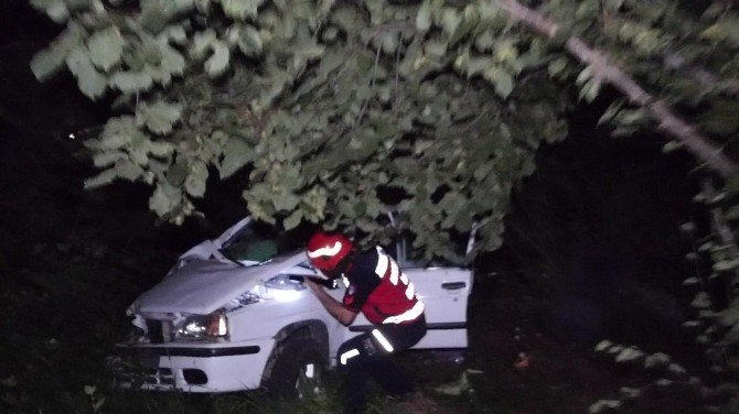 Yoldan Çıkan Otomobil Fındık Tarlasına Uçtu: 1 Ölü, 5 Yaralı