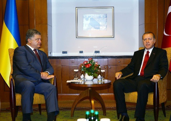 Erdoğan, Poroşenko İle Görüştü
