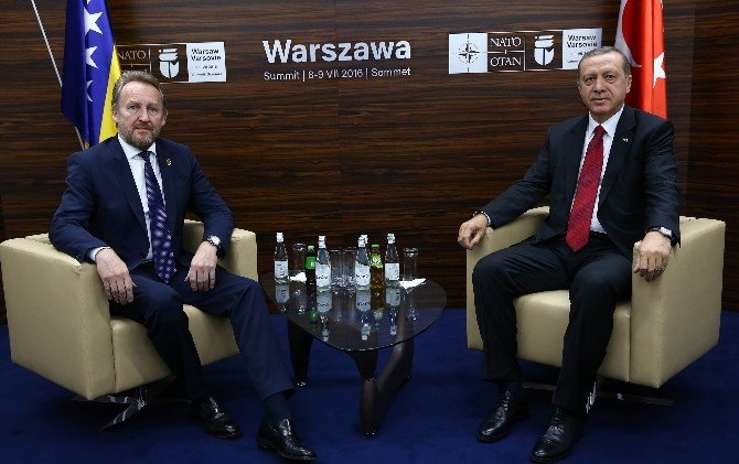 Cumhurbaşkanı Erdoğan, Bosna Hersek Cumhurbaşkanı İzzetbegoviç İle Görüştü