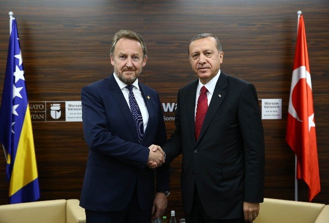 Cumhurbaşkanı Erdoğan, Bosna Hersek Cumhurbaşkanı İzzetbegoviç İle Görüştü