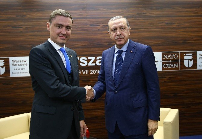 Cumhurbaşkanı Erdoğan, Estonya Başbakanı Roivas İle Görüştü