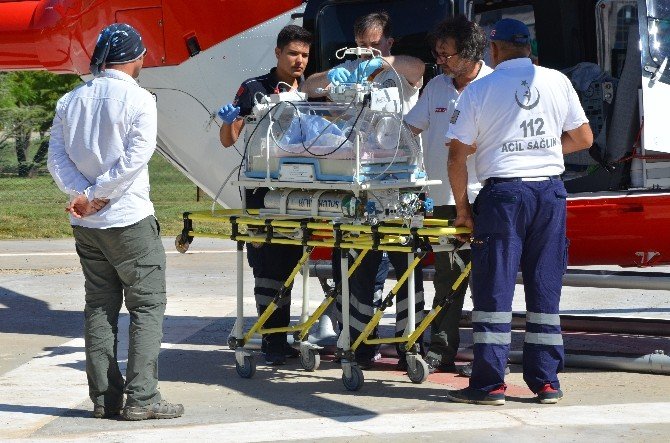 2 Günlük Bebeğin İmdadına Hava Ambulansı Yetişti