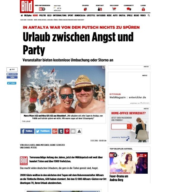 Alman Bild Gazetesi, Antalya’yı Önerdi