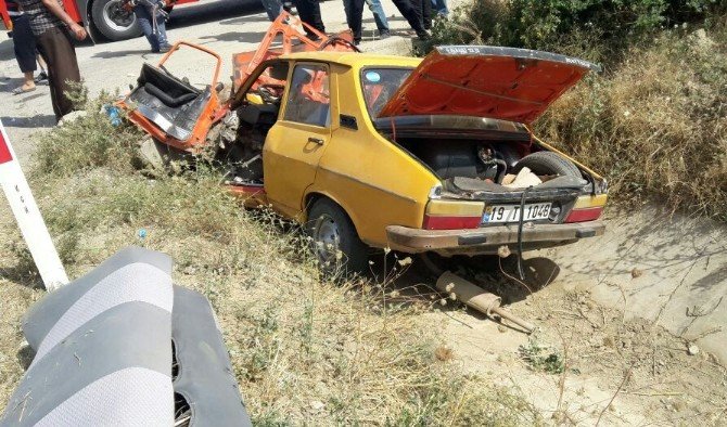 Çorum’da Trafik Kazası : 1 Ölü