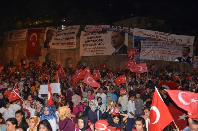 Mardin’de Demokrasi Nöbeti Devam Ediyor