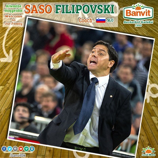 Banvit, Takımın Başına Saso Filipovski’yi Getirdi