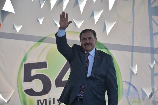 Bakan Eroğlu, Temel Atıp Açılış Yaptı