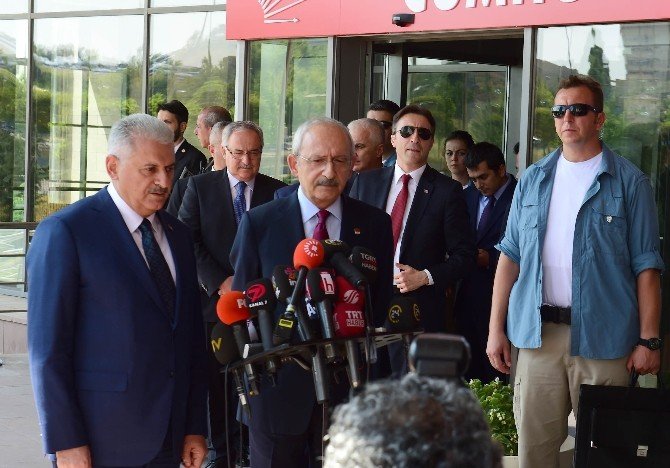 Başbakan Yıldırım-kılıçdaroğlu Görüşmesi Sona Erdi