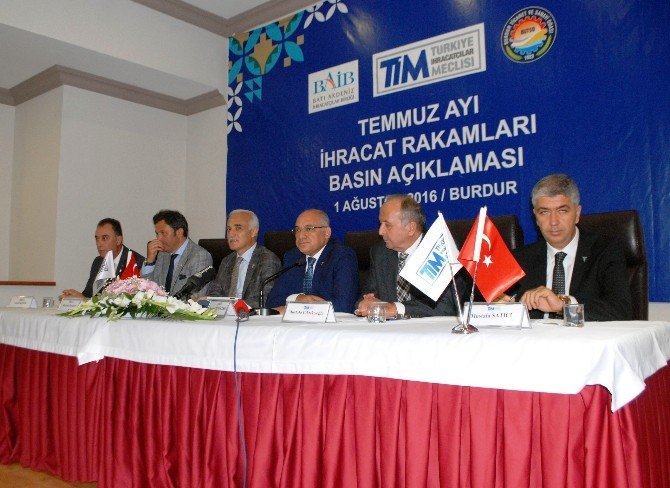 Tim, İhracat Verilerini Burdur’da Açıkladı